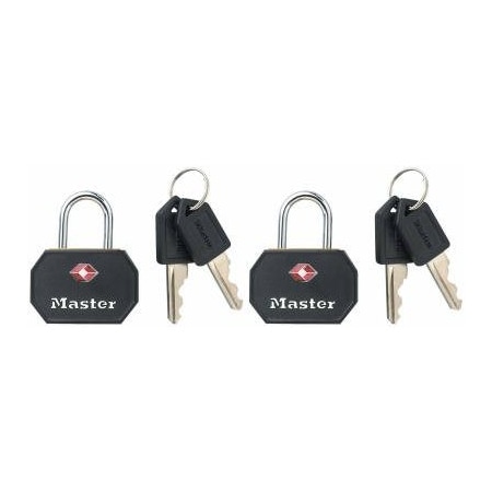 Master Lock 2PK 114 BLK Lugg Lock 4681TBLK